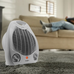 Aquecedor Elétrico Termoventilador 1.500W Controle de Temperatura Britânia AB1100N Branco