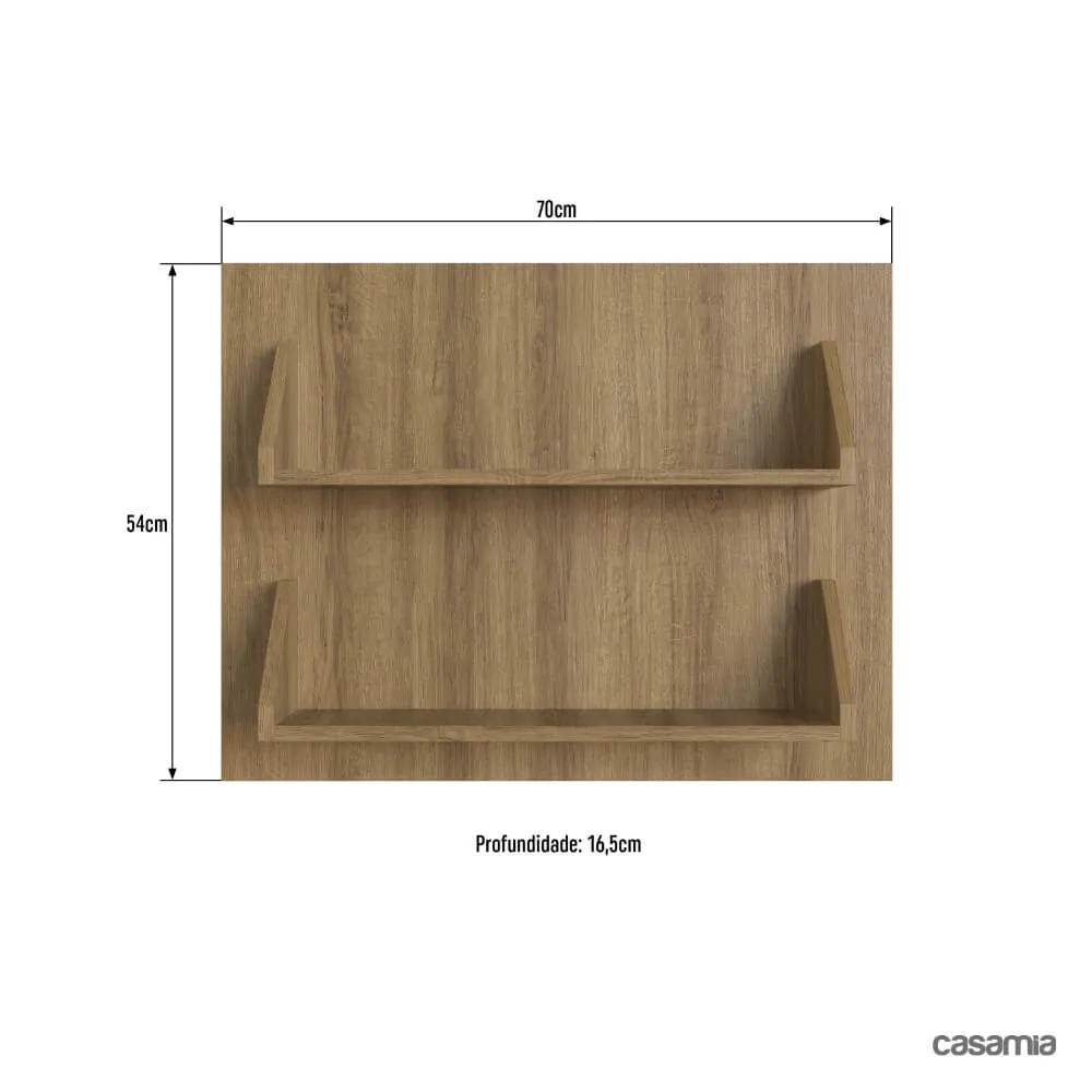 Aéreo Painel 2 Prateleiras 70CM Casamia One 37470002 Teka SE