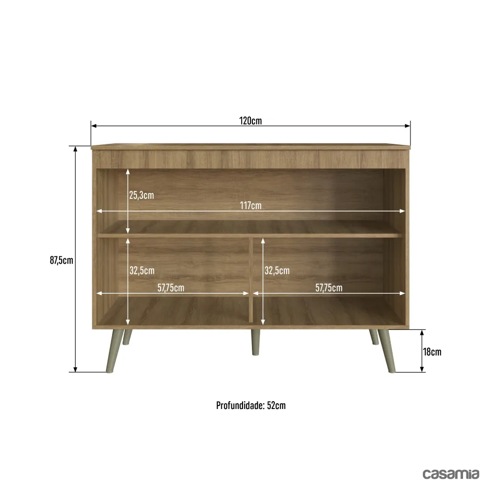 Balcão 120CM Casamia com 2 Portas One 37050002 Teka SE