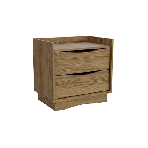 Mesa de Cabeceira Kappesberg 2 Gavetas M261-NG Nogueira