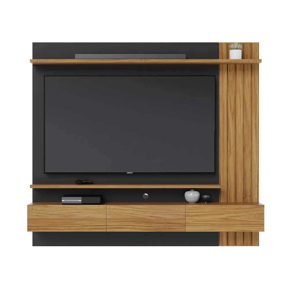 Home para TV até 70" Colibri Juriti 1.8 2 Portas Noce Milano/Calacatta SE