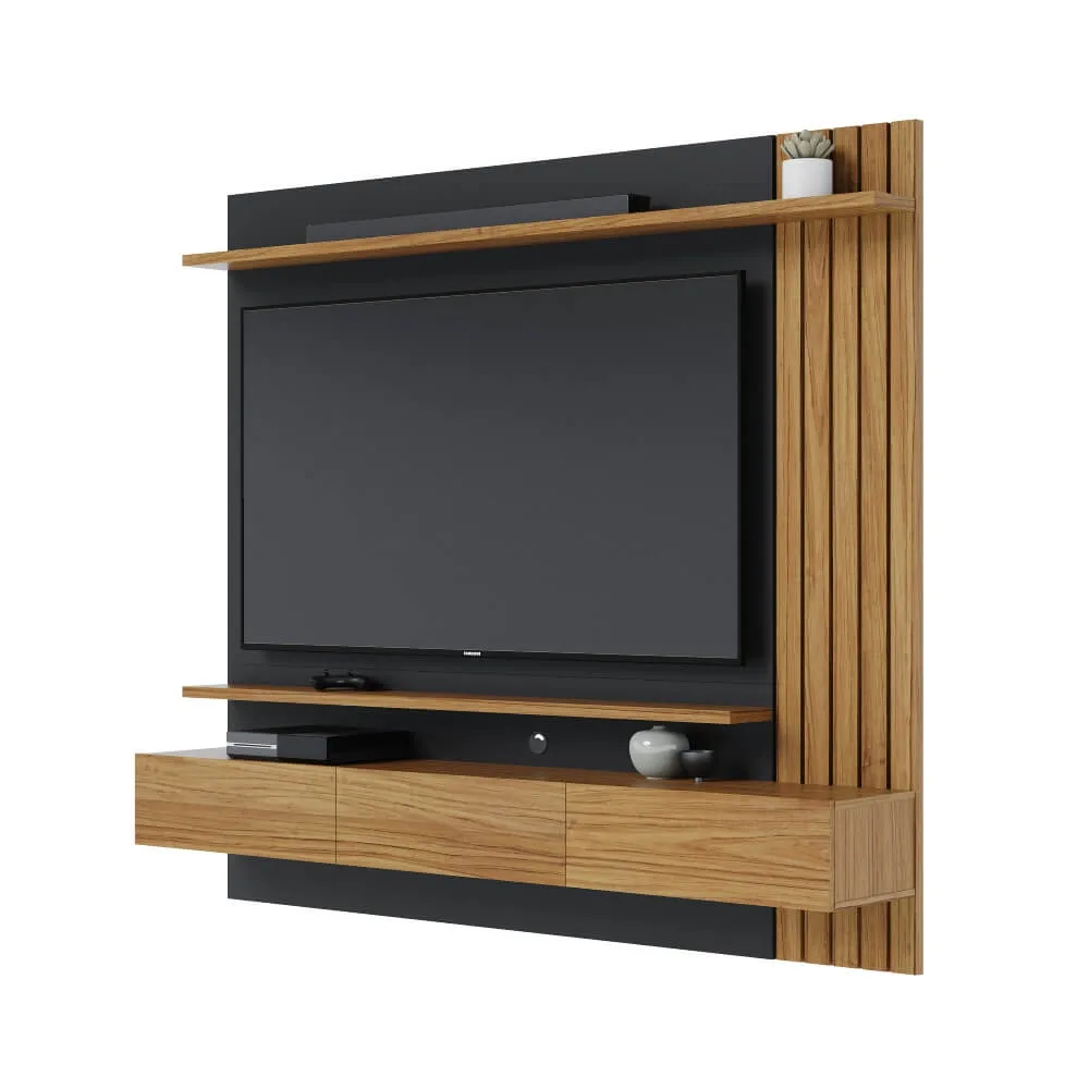 Home para TV até 70" Colibri Juriti 1.8 2 Portas Noce Milano/Calacatta SE