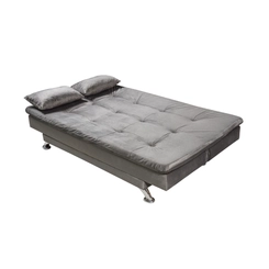 Sofá Vira-Cama 190cm Bressiani Vanessa P735 Cinza Escuro