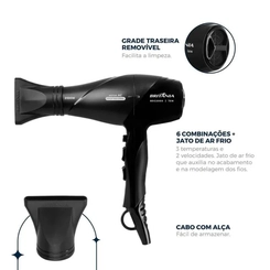 Secador de Cabelo 2.000W 2 Velocidades Britânia Professional BSC2000 Preto