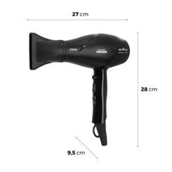 Secador de Cabelo 2.000W 2 Velocidades Britânia Professional BSC2000 Preto