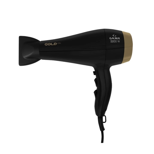 Secador de Cabelo 2.200W 3 Temperaturas Gama Gold 2808 Preto