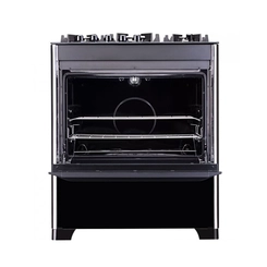 Fogão 5 Bocas Dako Magister Mesa de Vidro Forno 100L Preto Bivolt
