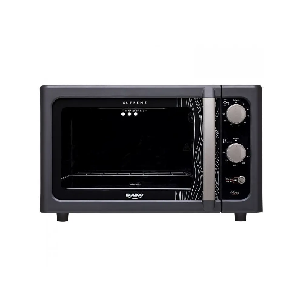 Forno Elétrico Dako Supreme 44L com Grill Dourador Preto