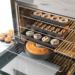 Forno Elétrico Profissional 80L Fischer Turbo Fast 13687 Preto SE