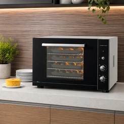 Forno Elétrico Profissional 80L Fischer Turbo Fast 13687 Preto SE