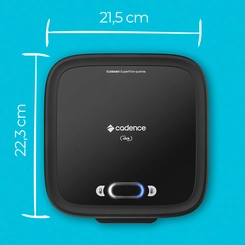 Sanduicheira Chapa Antiaderente 750W Cadence Click SAN400 Preta