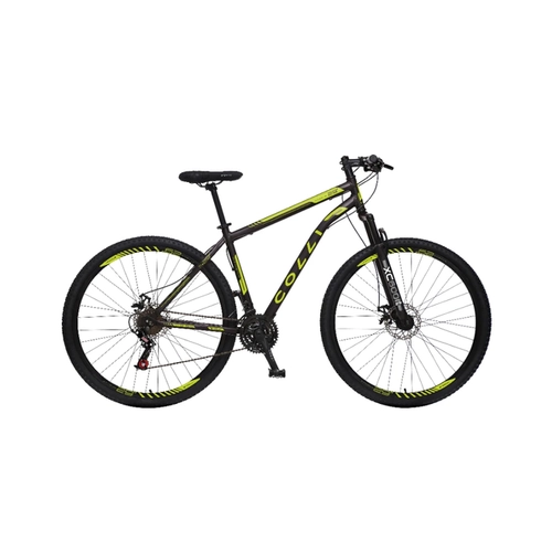 Bicicleta Aro 29 Colli Athena Shimano com 21 Marchas Preto/Amarelo