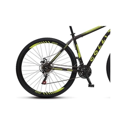 Bicicleta Aro 29 Colli Athena Shimano com 21 Marchas Preto/Amarelo