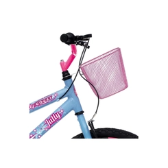 Bicicleta Aro 20 Colli Jully Infantil Azul Champanhe/Rosa