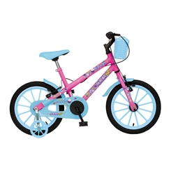 Bicicleta Aro 16 Colli Aurora Infantil Rosa/Azul Neon