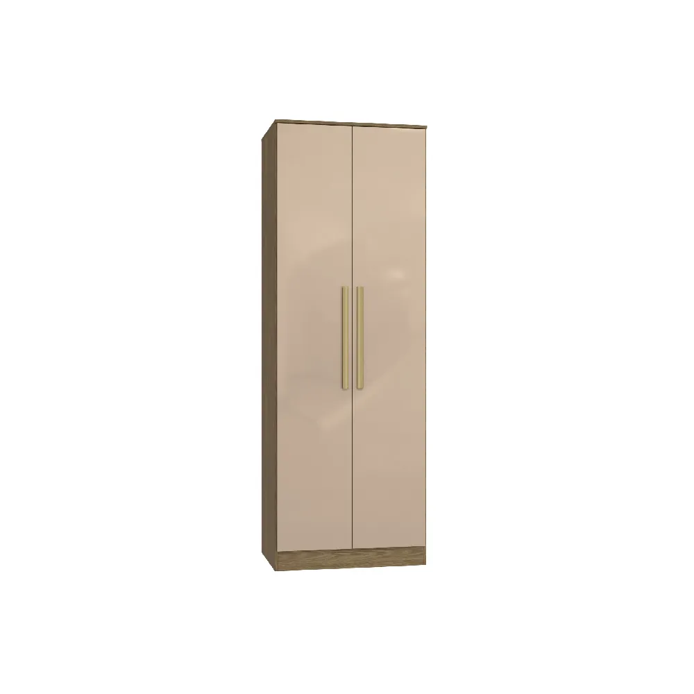 Guarda-Roupa 2 Portas Kappesberg N535 2 Gavetas Nogueira/Macadamia SE