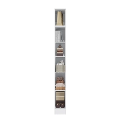 Guarda-Roupa 1 Porta Kappesberg N532 S/Gaveta Branco/Nogueira SE