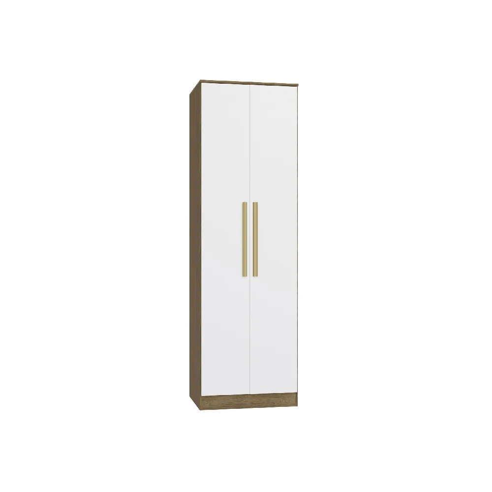 Guarda-Roupa 2 Portas Kappesberg N534 Nogueira/Branco SE