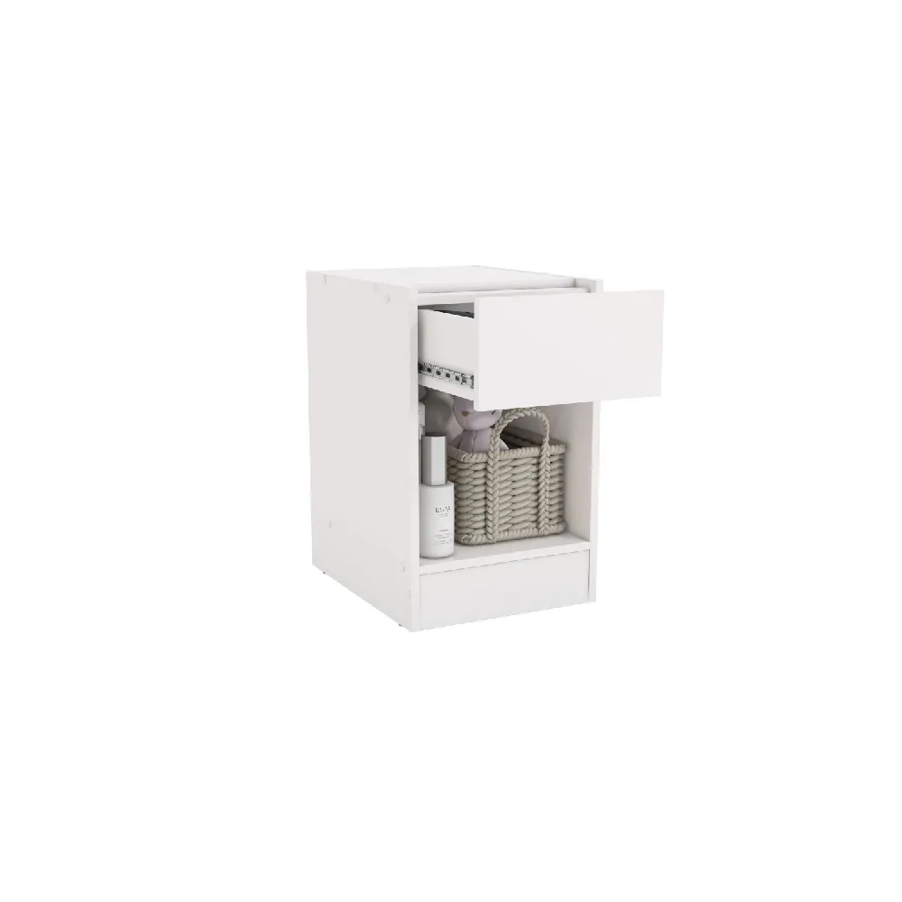 Mesa de Cabeceira Kappesberg N529 1 Gaveta Branco SE