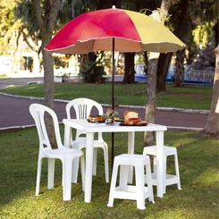 Cadeira Plástica Mor Bistrô Jardim Piscina