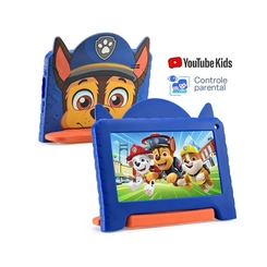 Tablet Infantil 7" 64GB 4GB RAM Patrulha Canina Chase Multi NB421 Colorido