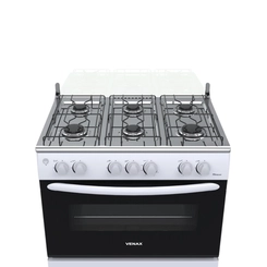 Fogão 6 Bocas Mesa Inox Venax Picasso Branco Bivolt