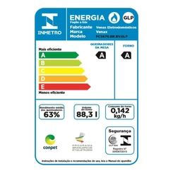 Fogão 6 Bocas Mesa Inox Venax Picasso Branco Bivolt