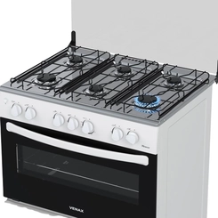 Fogão 6 Bocas Mesa Inox Venax Picasso Branco Bivolt