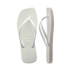Chinelo Feminino Havaianas Slim Square 4148301 Branco