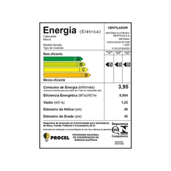 Ventilador de Mesa com 6 Pás 150W Britânia Maxx Force Turbo BVT400 Preto