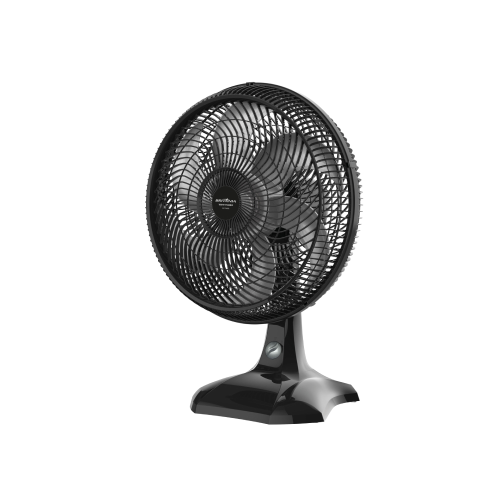 Ventilador De Mesa Britânia BVT400 Com 6 Pás Preto