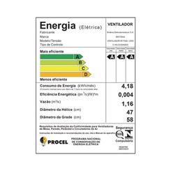 Ventilador de Mesa com 6 Pás 176W Britânia Maxx Force BVT500 Preto