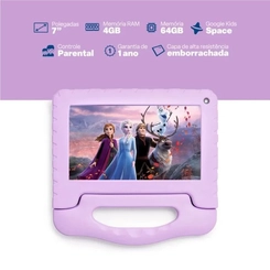 Tablet Infantil 7'' Frozen II 64GB 4GB RAM Multi NB416 Lilás