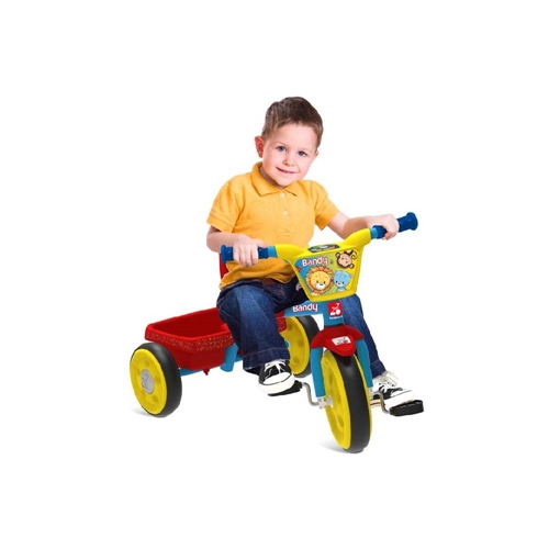 Triciclo Infantil Bandeirante Mototico Função Passeio Rosa