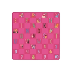 Mesa Infantil de Plástico Mor Kids Quadrada Rosa