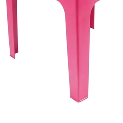 Mesa Infantil de Plástico Mor Kids Quadrada Rosa