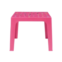 Mesa Infantil de Plástico Mor Kids Quadrada Rosa