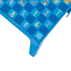 Mesa Infantil de Plástico Mor Kids Quadrada Azul