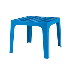 Mesa Infantil de Plástico Mor Kids Quadrada Azul