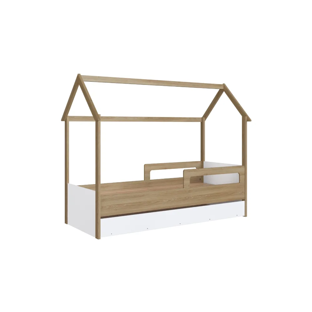 Bicama Infantil Completa Móveis Montessoriana CCM020AVBC Aveiro OAK/Branco SE