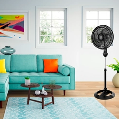 Ventilador 3 em 1 com 6 Pás 160W Britânia Turbo Silencioso BVT466 Preto