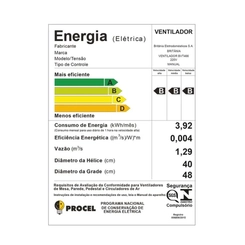 Ventilador 3 em 1 com 6 Pás 160W Britânia Turbo Silencioso BVT466 Preto