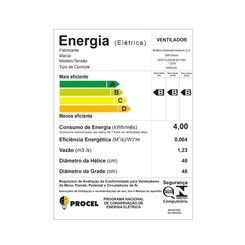 Ventilador de Mesa com 10 Pás 174W Britânia Maxx Force BVT491 Preto e Azul