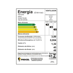 Ventilador de Coluna com 8 Pás 170W Britânia Maxx Force BVT451 Preto