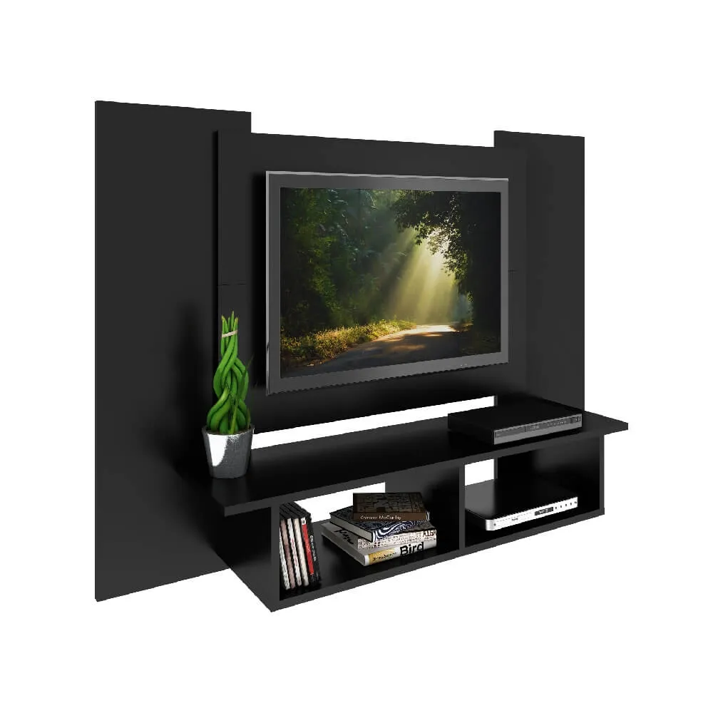 Painel para TV até 40" Fellicci P600 com 2 Nichos Preto SE