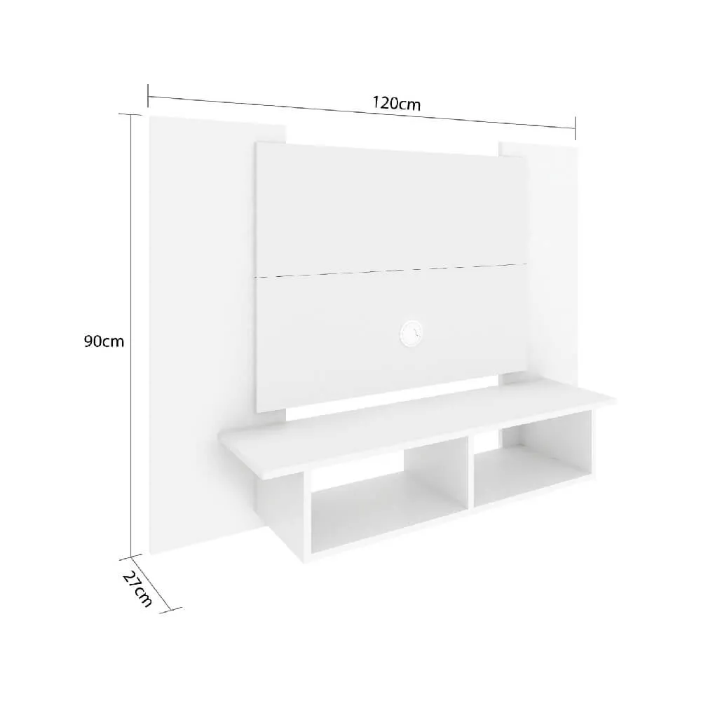 Painel para TV até 40" Fellicci P600 com 2 Nichos Branco SE