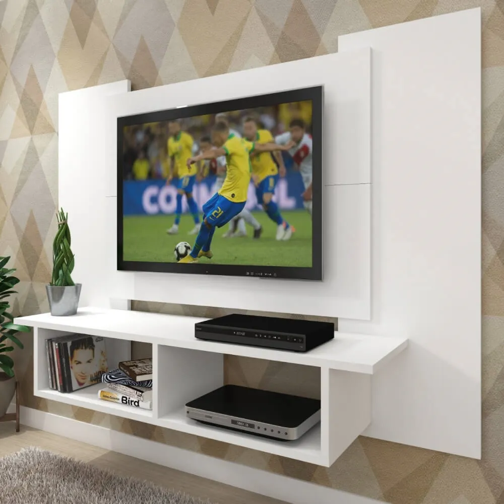 Painel para TV até 40" Fellicci P600 com 2 Nichos Branco SE