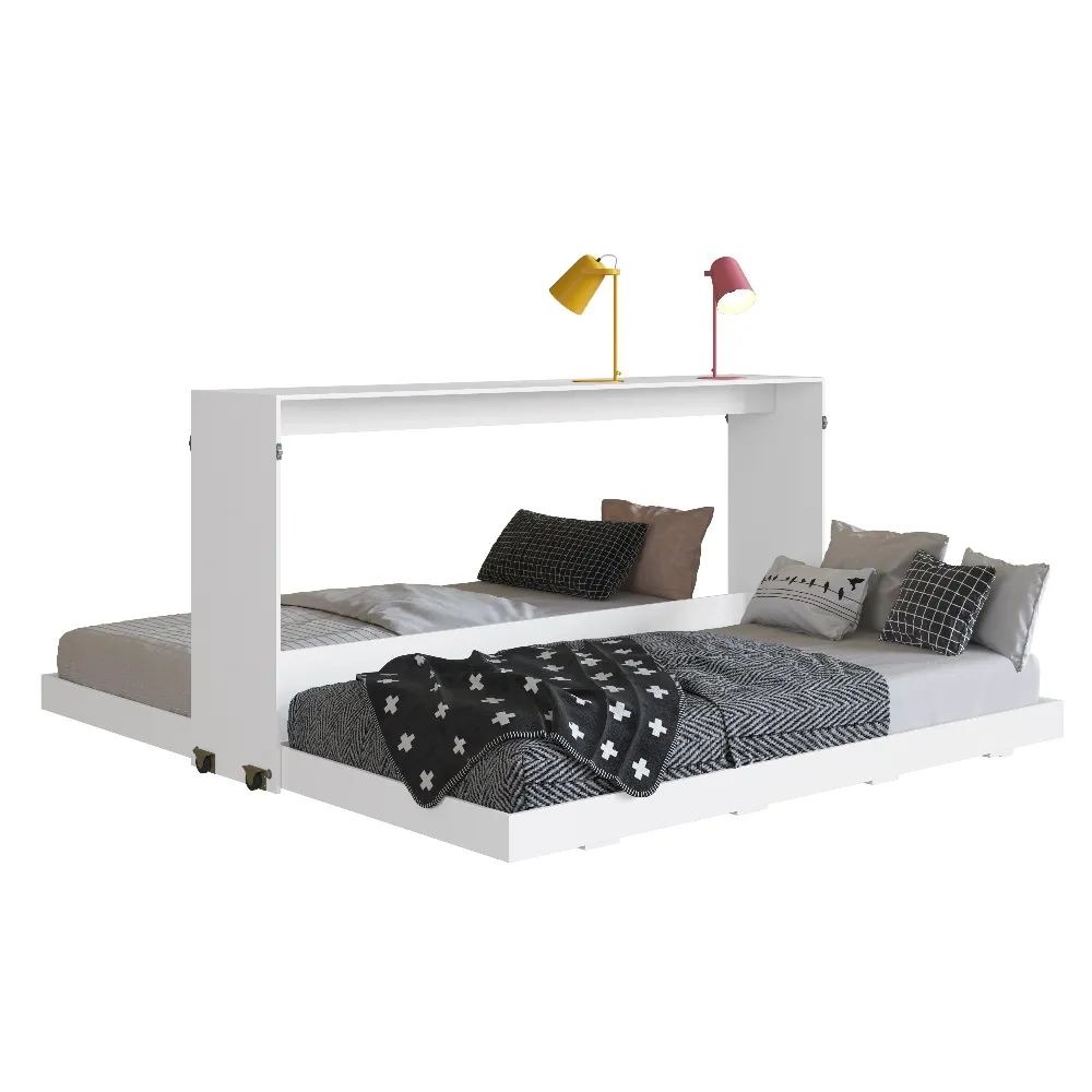 Cama Dupla Articulável Art In Móveis Horizontal Solteiro CS180 Branco SE