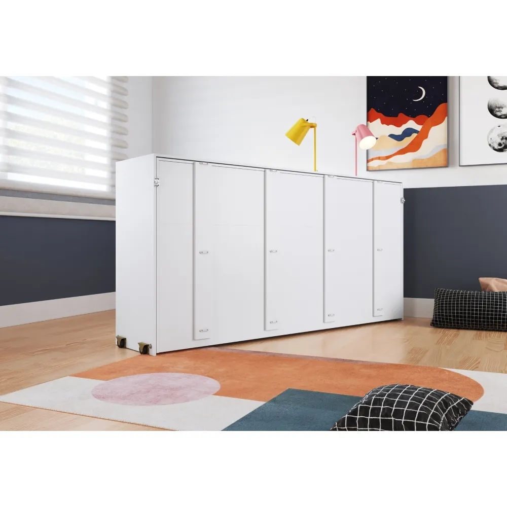 Cama Dupla Articulável Art In Móveis Horizontal Solteiro CS180 Branco SE