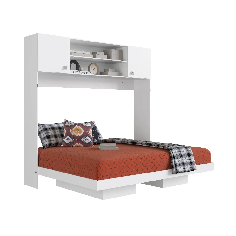 Cama Articulável Art In Móveis Horizontal Casal com Aéreo CH145 Branco SE